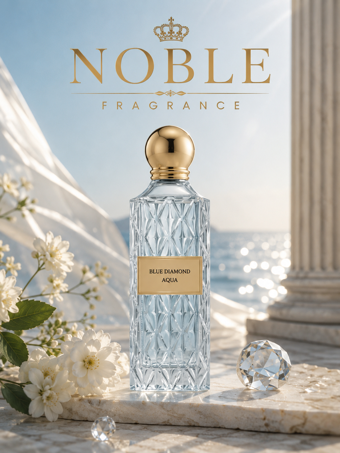 Blue Diamond Aqua Eau De Parfum | Premium Luxury Fresh Long-Lasting Perfume for Men & Women – 150ml